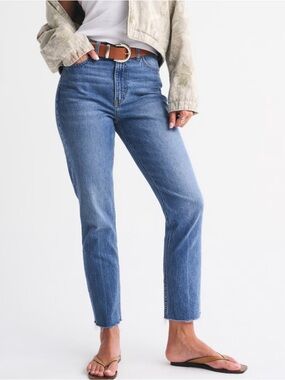 Curve Love Ankle Straight Jeans Med Wash